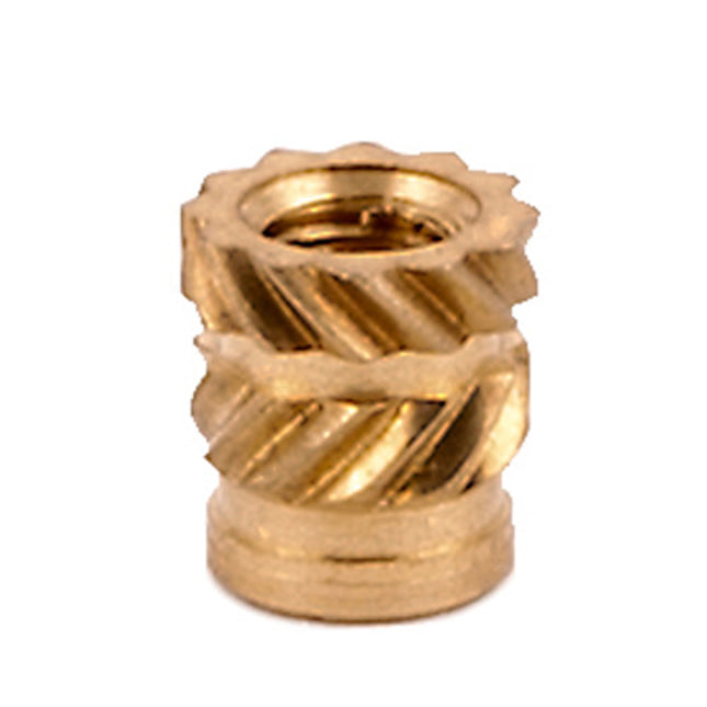 E-Z LOK™ - HI-002-WH Pack of 100 - E-Z Sonic™ Threaded Insert for Plastic - Straight - Flush - 2-56