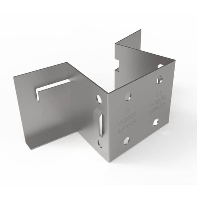 STI - SC25020 Quick Clip "U" Bracket 2.5" Wide Mullion 2" Thick Insulation