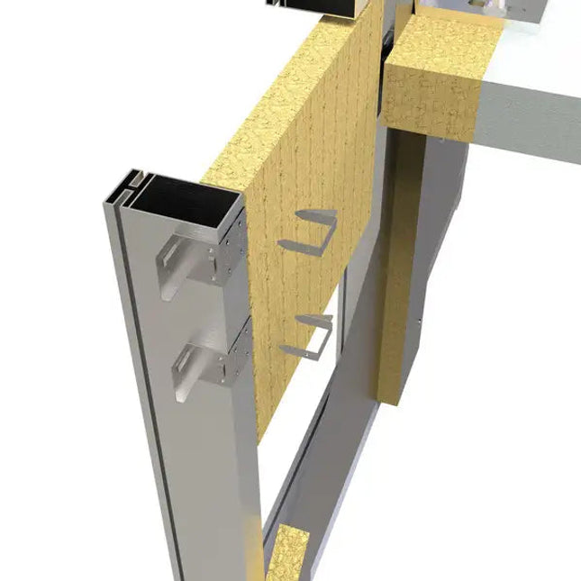 STI - SC25030 Quick Clip "U" Bracket 2.5" Wide Mullion 3" Thick Insulation