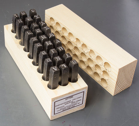 Young Brothers - 03276 - Round Face Dot Letter Set 1/8"