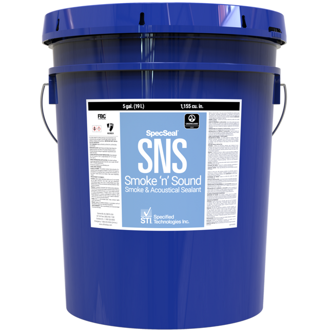 STI - SNS105W Specseal Smoke 'N' Sound Acoustical Sealant 5 Gallon Pail (White)