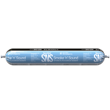STI - SNS120W Specseal Smoke 'N' Sound Acoustical Sealant 600 ml. Sausage (White)