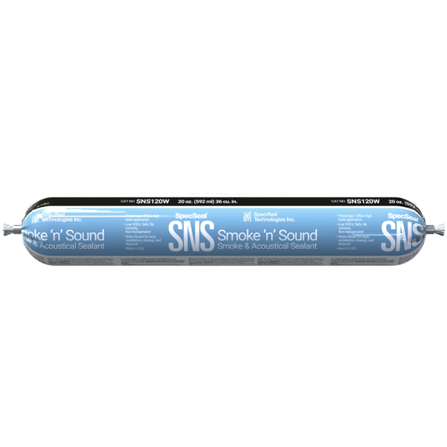 STI - SNS129W Specseal Smoke 'N' Sound Acoustical Sealant packed 29 oz. Caulking Tube (White)