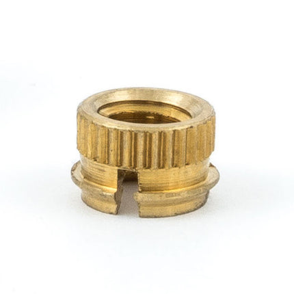 E-Z LOK™ - 170-006-BR Pack of 25 - E-Z Fin™ Threaded Insert for Soft Wood or Plastic - Single fin - 6-32