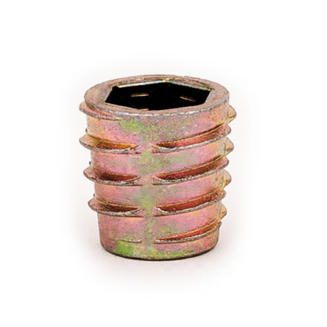 E-Z LOK™ - 808125-13 Pack of 25 - E-Z Hex™ Threaded Insert for Soft Wood - Flush - M8-1.25 x 13mm
