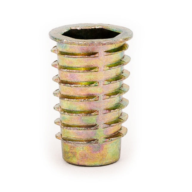 E-Z LOK™ - 901050-25 Pack of 25 - E-Z Hex™ Threaded Insert for Soft Wood - Flanged - M10-1.5 x 25mm