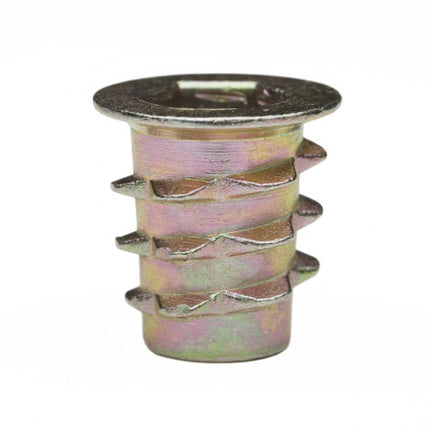 E-Z LOK™ - 901420-13 Pack of 100 - E-Z Hex™ Threaded Insert for Soft Wood - Flanged - 1/4-20 x 13mm