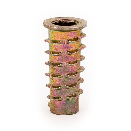 E-Z LOK™ - 901420-25 Pack of 50 - E-Z Hex™ Threaded Insert for Soft Wood - Flanged - 1/4-20 x 25mm