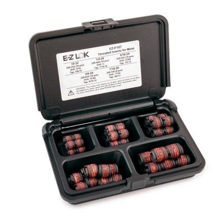 E-Z LOK™ - EZ-F107 Pack of 1 - E-Z LOK Threaded Insert Assortment Kit for Metal - Carbon Steel - 10-32 to 7/16-20