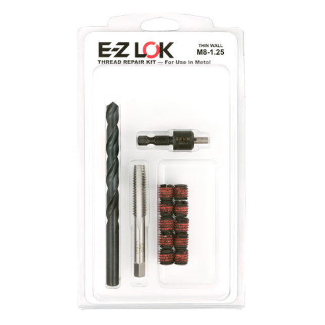 E-Z LOK™ - EZ-310-M8 Pack of 1 - E-Z LOK Thread Repair Kit for Metal - Thin Wall - M8-1.25 x 7/16-14