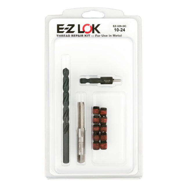E-Z LOK™ - EZ-329-3IC Pack of 1 - E-Z LOK Thread Repair Kit for Metal - Screw Locking - 10-24 x 3/8-16