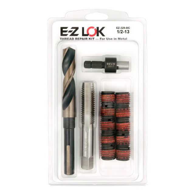 E-Z LOK™ - EZ-329-8IC Pack of 1 - E-Z LOK Thread Repair Kit for Metal - Screw Locking - 1/2-13 x 3/4-10