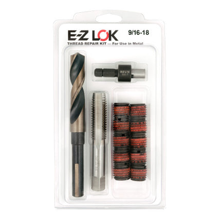 E-Z LOK™ - EZ-329-918 Pack of 1 - E-Z LOK Thread Repair Kit for Metal - Standard Wall - 9/16-18 x 3/4-10