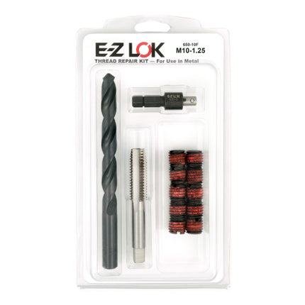 E-Z LOK™ - EZ-650-10F Pack of 1 - E-Z LOK Thread Repair Kit for Metal - Standard Wall - M10-1.25 x 9/16-12