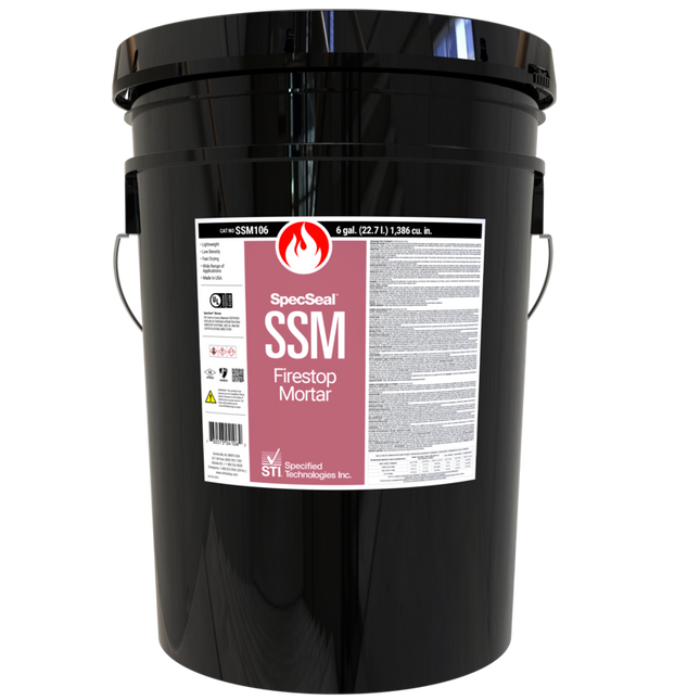 STI - SSM106 Specseal Firestop Mortar packed 6 Gallon Pail