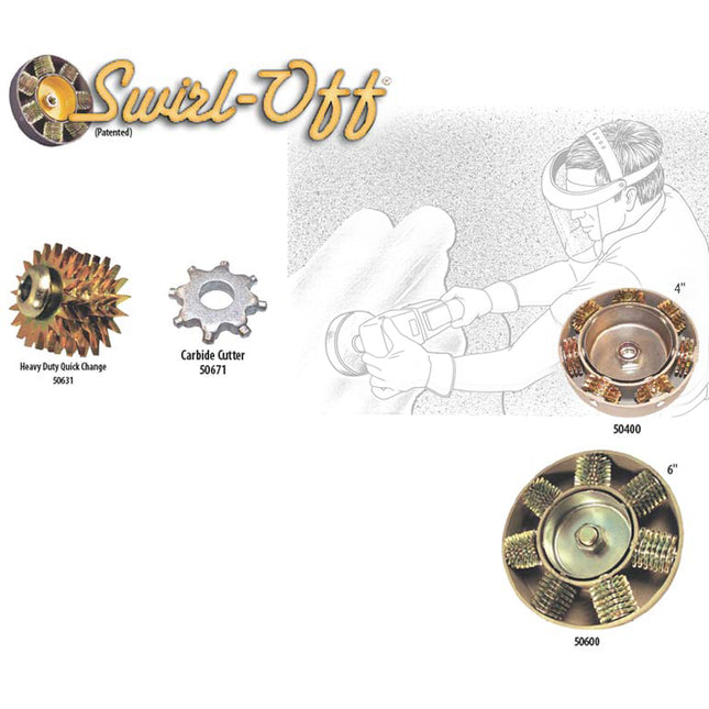 Desmond 50630 Swirl Off 6" 49 Heavy Duty Cutters