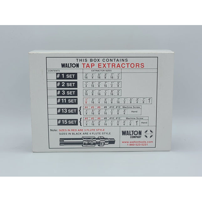 Walton - 18015-3 #15 Set of Tap Extractors 3-FLUTE